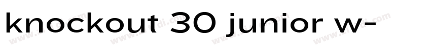 knockout 30 junior w字体转换